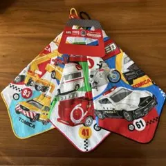 【新品】ループ付きタオル⭐︎トミカ　3枚　保育園　幼稚園　タオル