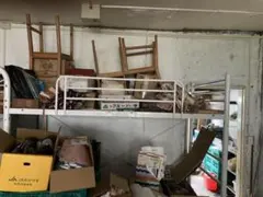 直接取引き限定れロフトベッド ホワイト、物置として使ってました！！のサムネイル