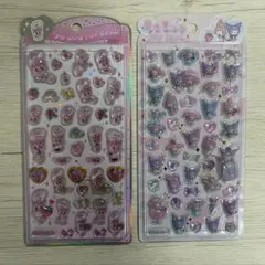 新品【正規品】エスターバニー マイメロクロミ うるちゅるポップシール 2種