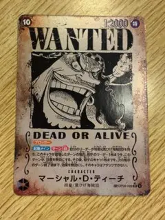1*3様 ワンピースカードゲーム マーシャル・D・ティーチ SP 手配書