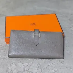 HERMÈS エルメス ベアン 長財布 エタン シルバー金具のサムネイル