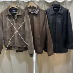 Ralph Lauren レザー3点セット カーコート スイングトップ