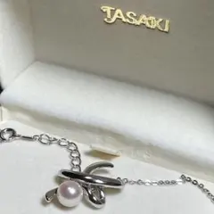 希少・美品】TASAKI タサキ ネックレス クマモチーフ パール シルバー