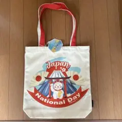 キャンバスバッグ　富士山・招き猫