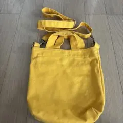 BAGGU キャンバス ショルダーバッグ イエローのサムネイル