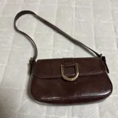 ブラウン スクエアバッグ