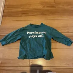 プティマイン　長袖カットソー　トレーナー　ロンT 90cm 緑