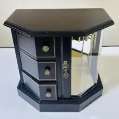オルゴール付き木製アンティーク風ジュエリーボックス