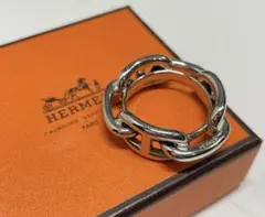 エルメス スカーフリング シェーヌダンクル シルバー