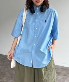 U.S. POLO ASSN. 半袖シャツ ライトブルーのサムネイル