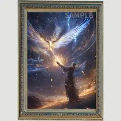 神の光✨大天使ウリエル✨No.1【開運•風水•絵画風•ヒーリングアート