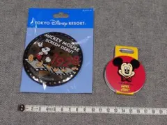 ディズニー ミッキー ピンバッジ 缶バッチ