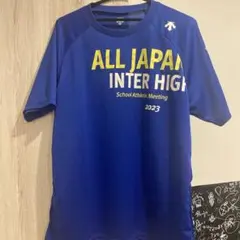 デサント ALLJAPAN バレーボールTシャツ 青