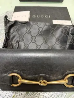 ✨激レア✨ オールド グッチ オーストリッチ ホースビット 長財布