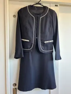 小さいサイズ　ネイビー ワンピーススーツ セット　卒業式、入学式に