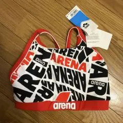 arena スポーツ用ブラトップ 赤/白/黒
