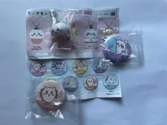 ちいかわ くら寿司　缶バッチ、フィギュア