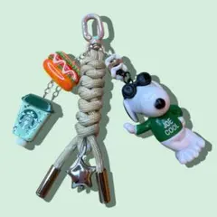 スヌーピー じゃらじゃらキーホルダー スタバ charu♡