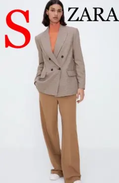 ZARAダブルブレスト仕様ブレザーS