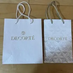 DECORTÉ ショップ袋 2点セット ショッパー 紙袋 コスメデコルテ