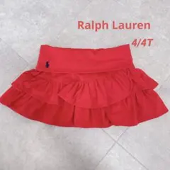 ラルフローレン　ミニスカート　赤　フリル　100 110