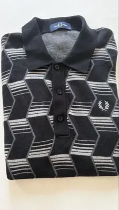 FRED PERRY ニットポロシャツ Mサイズのサムネイル