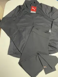 プーマ　ブラック　薄手スリムジャージ上下　L 新品未使用品