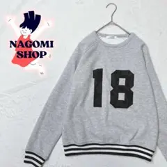 グランドパーク　スウェット　トレーナー　刺繍　迷彩柄パッチ　裏起毛　秋冬　Mのサムネイル