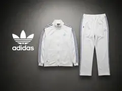 adidas アディダス ジャージ上下セット ホワイト サッカー 部屋住み