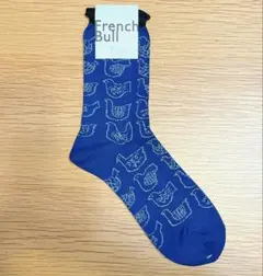 French Bull フレンチブル くつした ソックス 鳥柄 ブルー