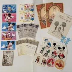 【使用済み】ディズニーリゾートパスポートチケット＆ステッカーなどセット売り