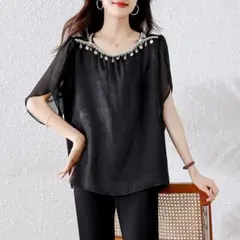 美品☆ブラウス 気質満点 きれいめコーデ 切り替 おしゃれ＆カジュアル 綺麗め