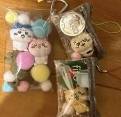ガチャ詰めポーチ ちいかわハチワレ3点セ ット まとめうり