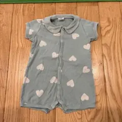 PETIT BATEAU ロンパース ハート柄 3m/60cm