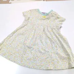 ミキハウス　ワンピース　90cm　花柄　リボン