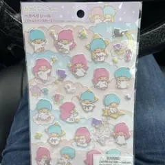ペタペタシール　サンリオ　リトルツインスターズ　キキララ　ダイソー
