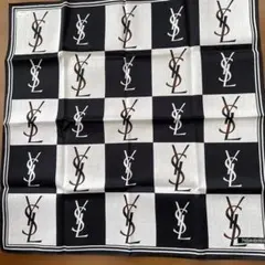 Yves Saint Laurent モノトーン★ハンカチ イヴ・サンロラン