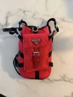 PRADA レッド ナイロン ドックハーネス