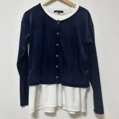 ベロア カーディガン