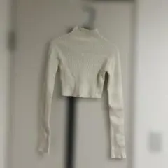 GRL クロップド丈 ハイネック ニット 長袖