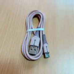 光る充電用 ケーブル USB 1㍍新品 充電ケーブル ピンク