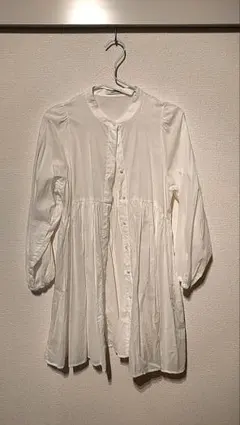 earth music&ecology ホワイトシアーシャツ