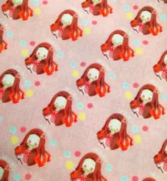 鬼滅A③ねずこ  はぎれ ハギレ　鬼滅の刃キャラクター生地