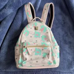 MCM リュック バックパック ピンク ミントのサムネイル