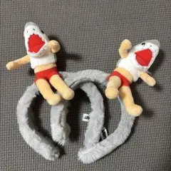 【バラ売り可】サメのぬいぐるみ付きカチューシャ