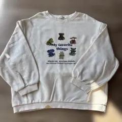 ララランド lalaland アニマル刺繍 トレーナー アイボリー XL 120