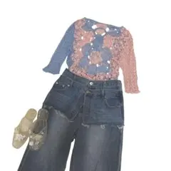 vintage クロシェ　トップス　itimi rose luik toroのサムネイル