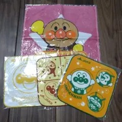 JA共済 アンパンマン ハンドタオルセット 4枚セット