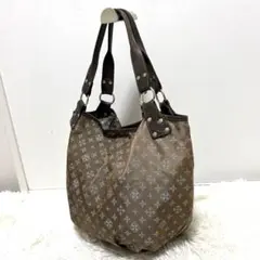 ラシット ナイロン レザー ハンドバッグ トートバッグ 総柄 肩掛け