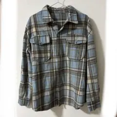 チェックシャツ ネルシャツ 厚手 長袖シャツ 長袖トップス シャツ